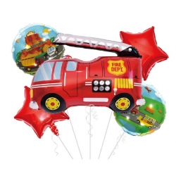 Balon foliowy dekoracja wóz strażacki urodziny 5x